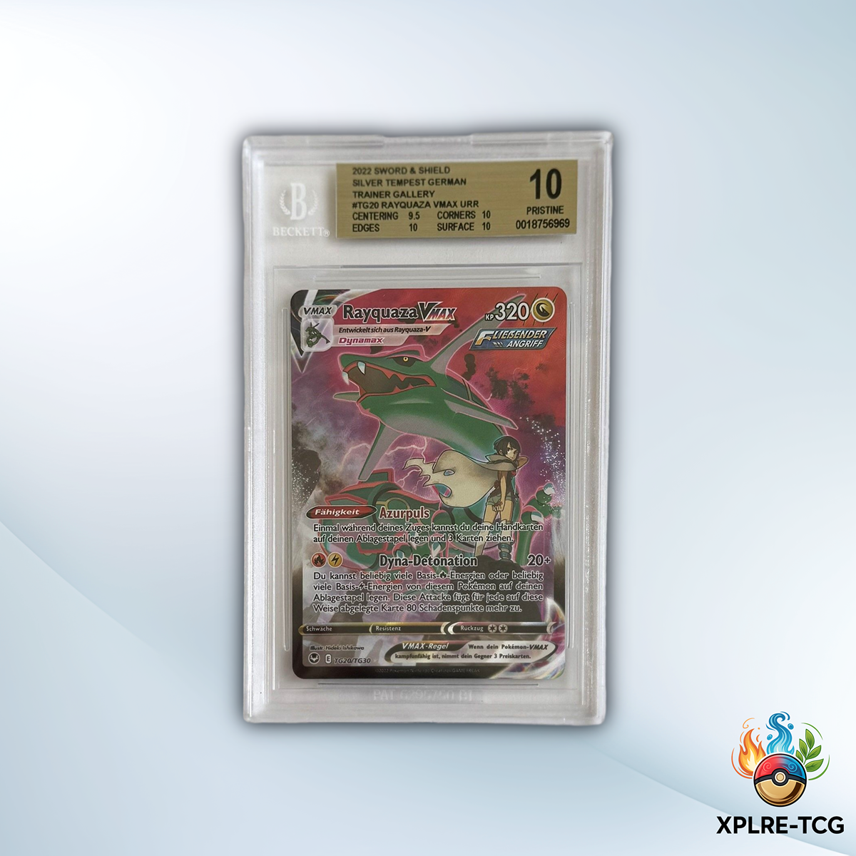 Rayquaza VMAX TG20/TG30 | Silberne Sturmwinde | BGS 10