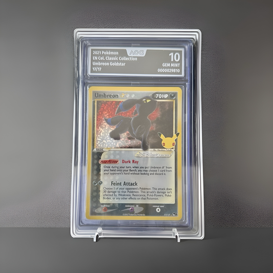 Umbreon Goldstar – Celebrations Classic Collection 17/17 (AOG 10 GEM MINT)