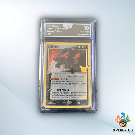 Umbreon Goldstar – Celebrations Classic Collection 17/17 (AOG 10 GEM MINT)