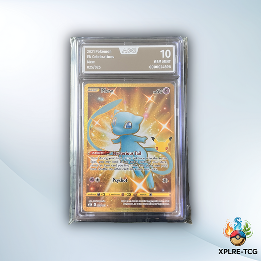 Mew 025/025 – Celebrations – AOG 10 GEM MINT – Englisch